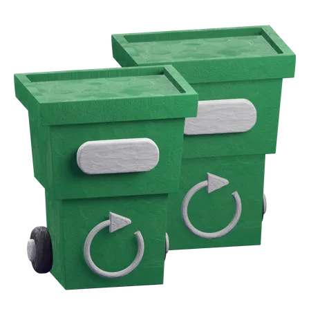 Recycle Bin  3D Illustration