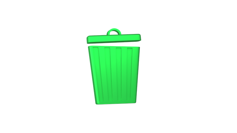 Recycle bin  3D Illustration