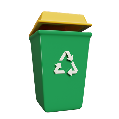 Recycle Bin  3D Illustration