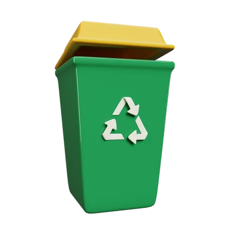 Recycle Bin  3D Illustration