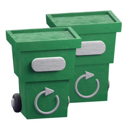 Recycle Bin 3D Illustration
