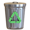 3d recycle logo