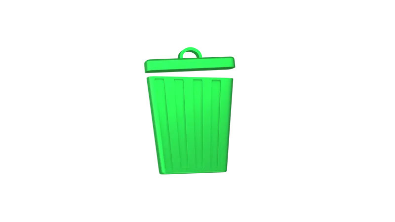 Recycle bin  3D Illustration