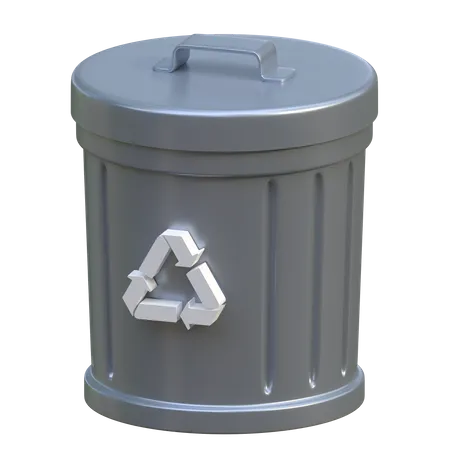Recycle Bin Empty Status Isolated 3 D Interface Icon Illustration 3D Icon