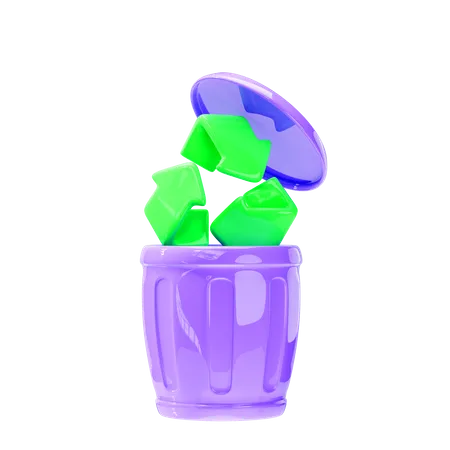 Recycle Bin 3 D Icon 3D Icon