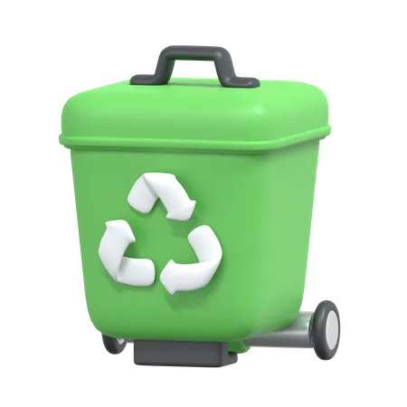 Recycle Bin 3 D Ecology Icon 3D Icon