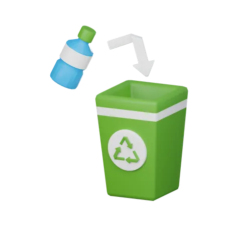 3 D Icon Recycle Bin 3D Icon