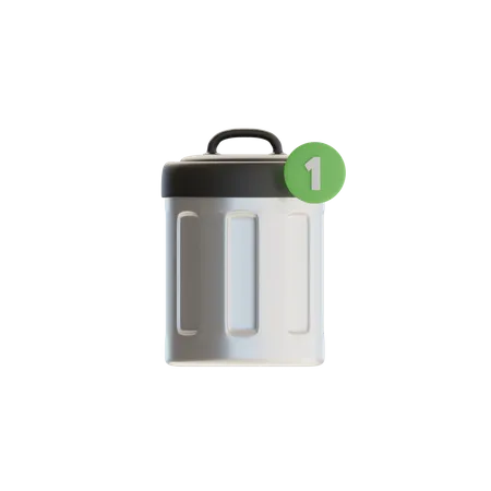 Recycle Bin Notification  3D Icon