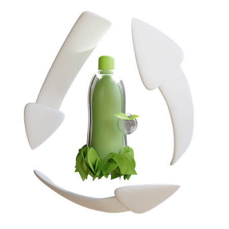 Recycle Bottle  3D Icon