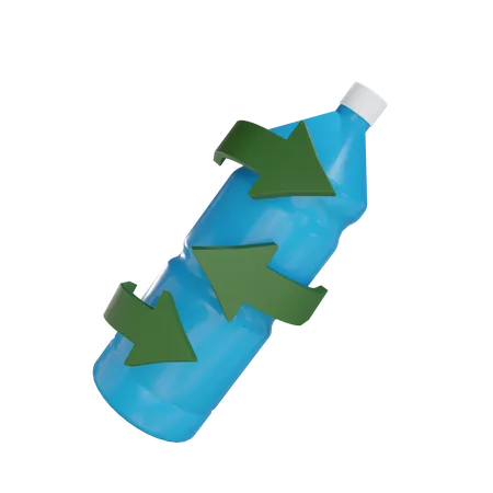 Recycle Bottle  3D Illustration