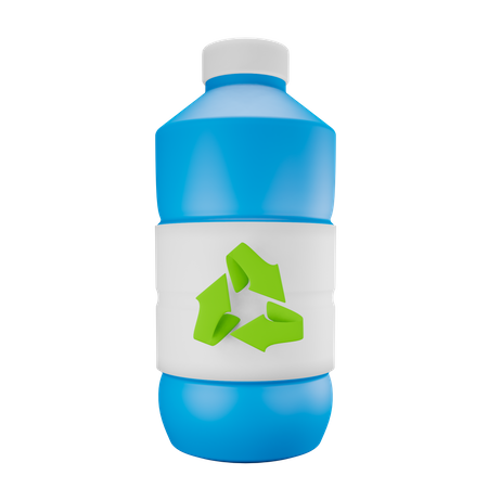 Recycle Bottle 3D Illustration