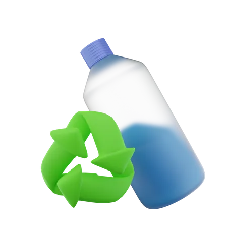 Recycle Bottle 3D Icon