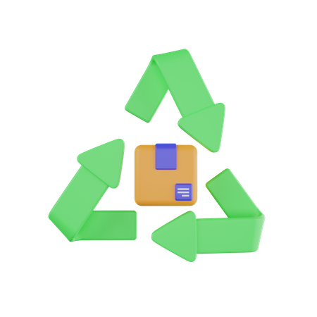 Recycle Box  3D Icon
