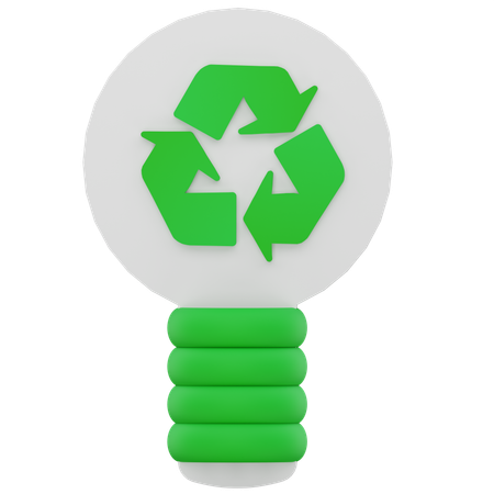 Recycle Bulb  3D Icon
