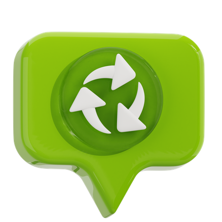Recycle Chat  3D Icon
