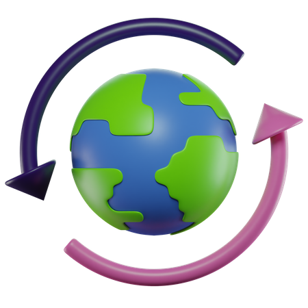 Recycle Earth  3D Icon