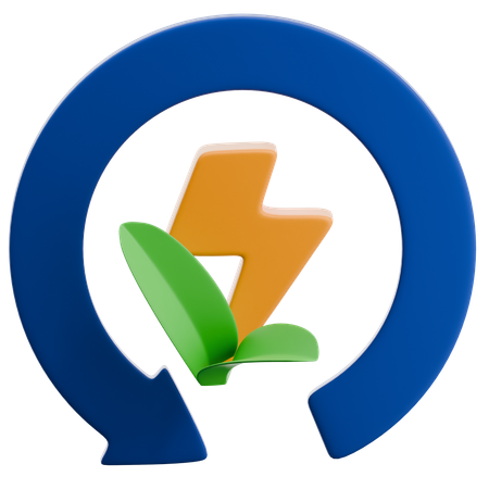 Recycle Energy  3D Icon