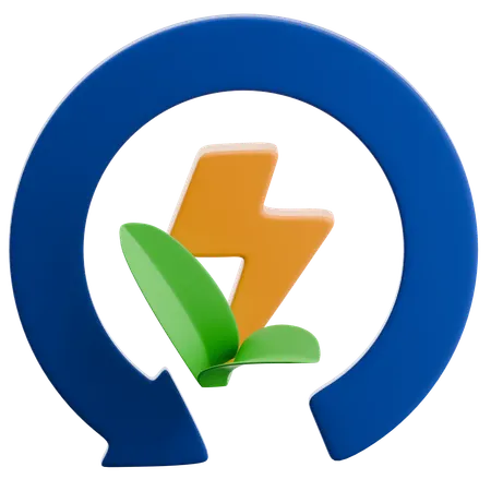 Recycle Energy  3D Icon
