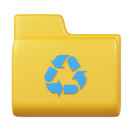 Recycle File  3D Icon