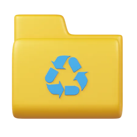 Recycle File  3D Icon