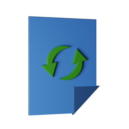 Recycle File  3D Icon