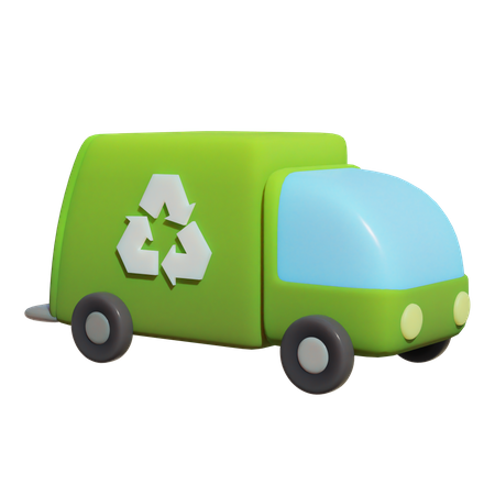 Recycle Garbage Truck  3D Icon