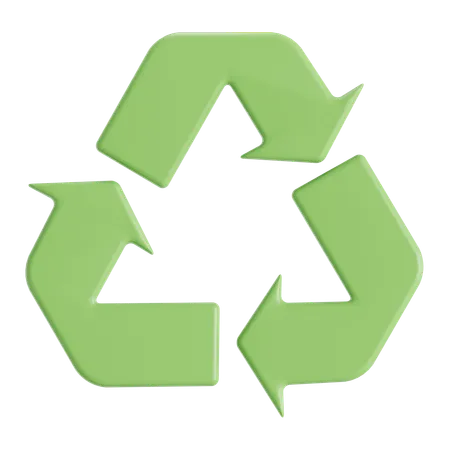 Recycle Symbols 3D Icon