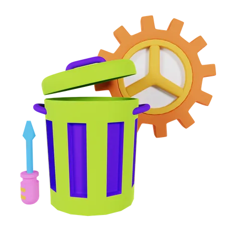 Recycle Management  3D Icon