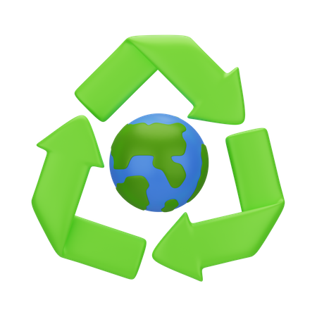 Recycler le monde  3D Icon