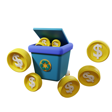 Recycle Money  3D Icon