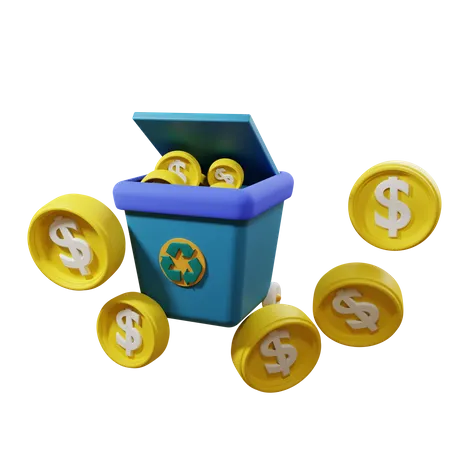 Recycle Money  3D Icon