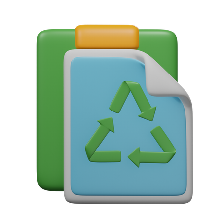 Recycle Paper  3D Icon