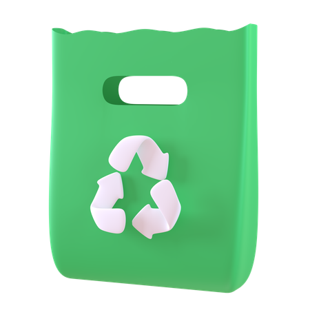 Recycle Paper Bag  3D Icon