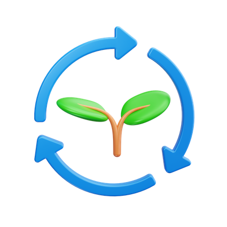 Recycle plants  3D Icon