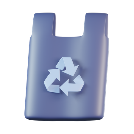 Recycle Plastic Bag  3D Icon