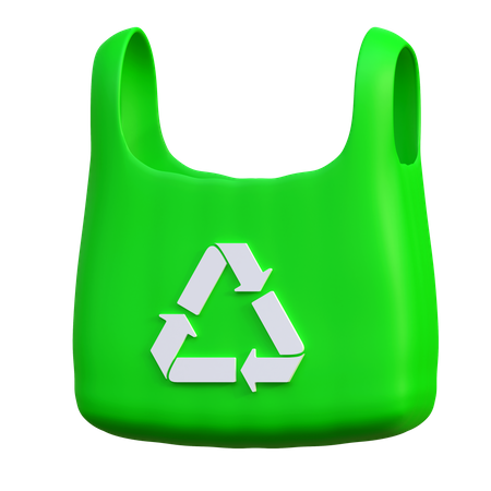 Recycle Plastic Bag  3D Icon