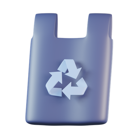 Recycle Plastic Bag  3D Icon