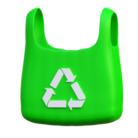 Recycle Plastic Bag  3D Icon