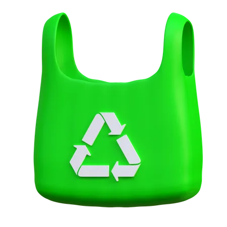 Recycle Plastic Bag  3D Icon