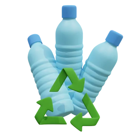 Recycle Plastic Bottle  3D Icon