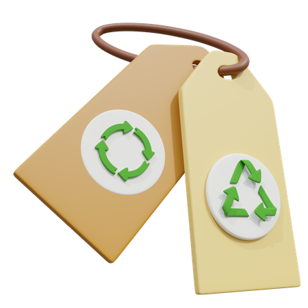 Recycle Price Tag  3D Icon