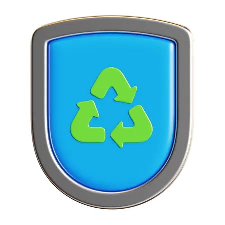 Recycle Shield  3D Icon