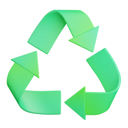 3 D Rendering Recycle Sign Isolated Useful For Ecology Energy Eco Green Recycling And Technology 3D Icon