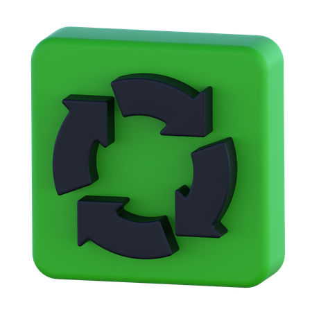 재활용 표지판  3D Icon