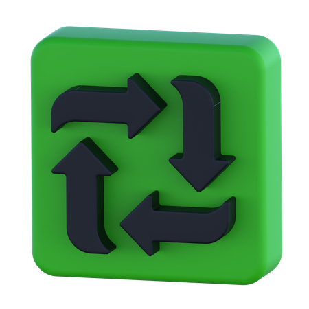 재활용 표지판  3D Icon