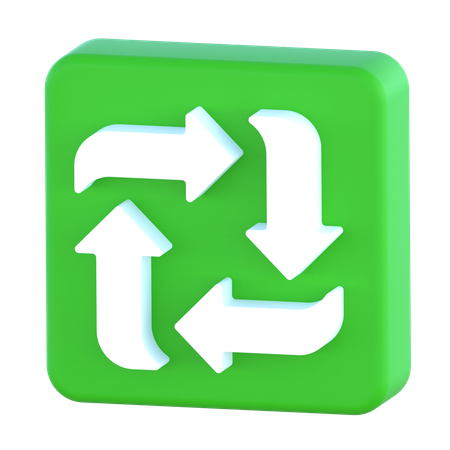 재활용 표지판  3D Icon