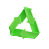 3d recycle symbol emoji