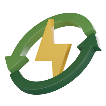 Recycle Thunder  3D Icon