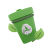 recycle trash 3d logos