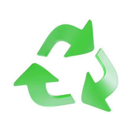 Recycle Arrow 3 D Icon Illustration 3D Icon